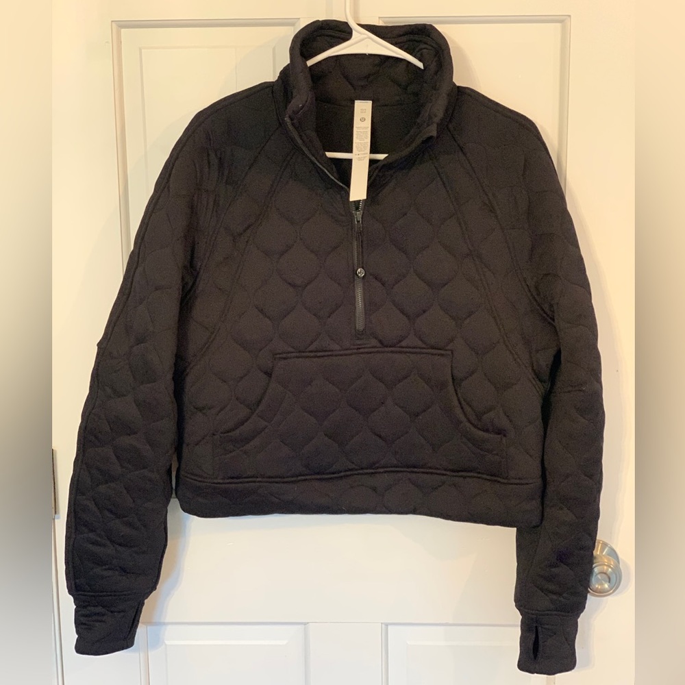 Lulu lemon scuba oversized quilted half zip